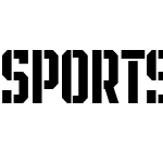 SPORTS HEADLINE STENCIL