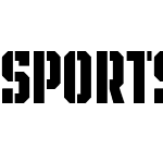 SPORTS HEADLINE STENCIL