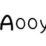 Aooyasfont