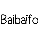 Baibaifont