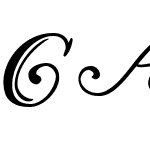 Caslon Calligraphic Initials