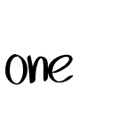 one