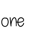 one