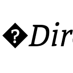 DirectaSerif-Italic