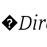 DirectaSerifLight-Italic