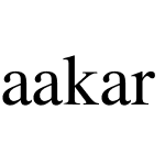 aakar