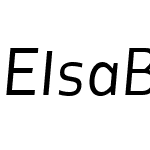 ElsaBookItalic