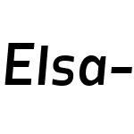 Elsa-MediumItalic