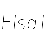 ElsaThinItalic