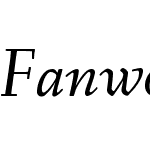 Fanwood Text
