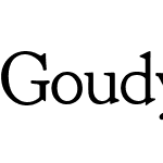 Goudy Bookletter 1911