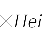 HeimatDidone-14ExtraLightItalic