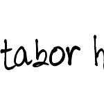 tabor handwriting