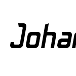 Johann-BlackItalic