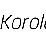 Korolev Light Italic
