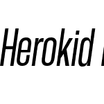 Herokid Italic