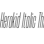 Herokid Italic