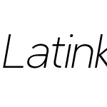 Latinka-ExtraLightItalic