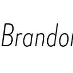 Brandon Grotesque Cond