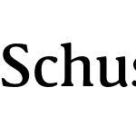 Schuss Serif Pro