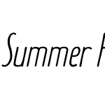 Summer Font