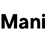 Manifont Grotesk Bold