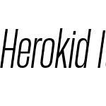 Herokid Italic