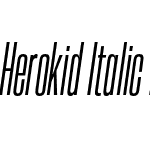 Herokid Italic