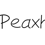Peaxhandwritinglight