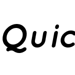 Quicksand Bold Oblique