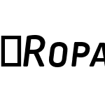 RopaSoftSCPTT-MediumItalic