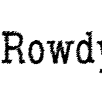 Rowdy Typemachine