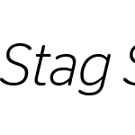 Stag Sans Round Web Light