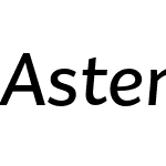 Asterisk Sans Pro
