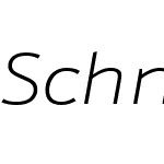 Schnebel Sans Pro Expand