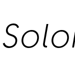 Solomon Sans