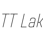 TT Lakes Neue Condensed