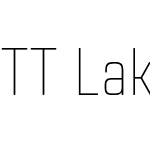 TT Lakes Neue Condensed