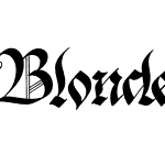 Blonde Fraktur