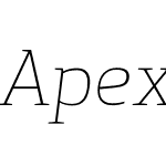 Apex Serif Light Italic