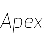 Apex Sans Light Italic