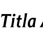 Titla Alt Cond Medium Italic