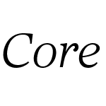 CoreSerifNW10-25LightItalic