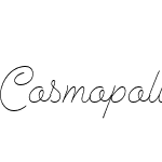 Cosmopolitan Script Light