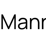 Manrope