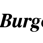 Burgess Bold Italic