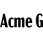 Acme Gothic Compressed