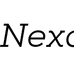 Nexa Slab Book Italic