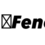 FenomenSans-SCNBlackItalic