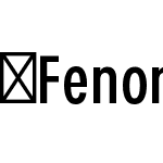 FenomenSans-XCNRegular